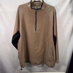 Xersion Men's Brown and Black Quarter-Zip Jacket